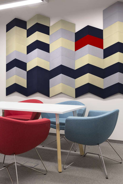 3D Wall Panels - CHEVRON Acoustic Soft 3D Wall Panel