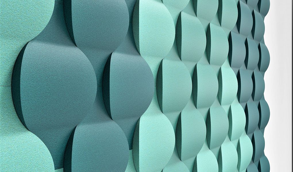 3D Wall Panels - FLOW Acoustic Soft 3D Wall Panel