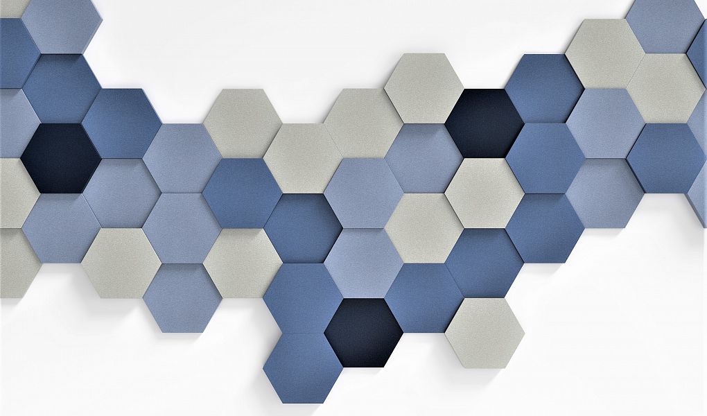 3D Wall Panels - HEXA M Soft Acoustic Wall Panel