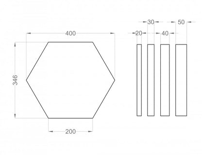 3D Wall Panels - HEXA M Soft Acoustic Wall Panel