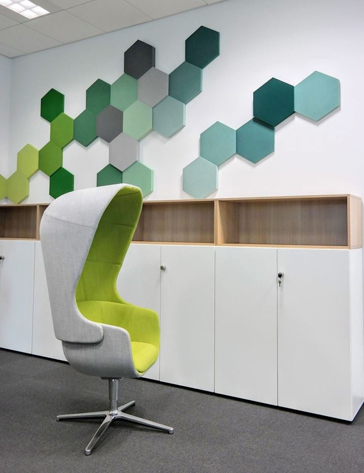 3D Wall Panels - HEXA M Soft Acoustic Wall Panel