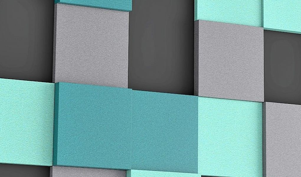 3D Wall Panels - PIXEL S Soft Acoustic Wall Panel